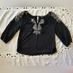 Black long sleeve blouse
